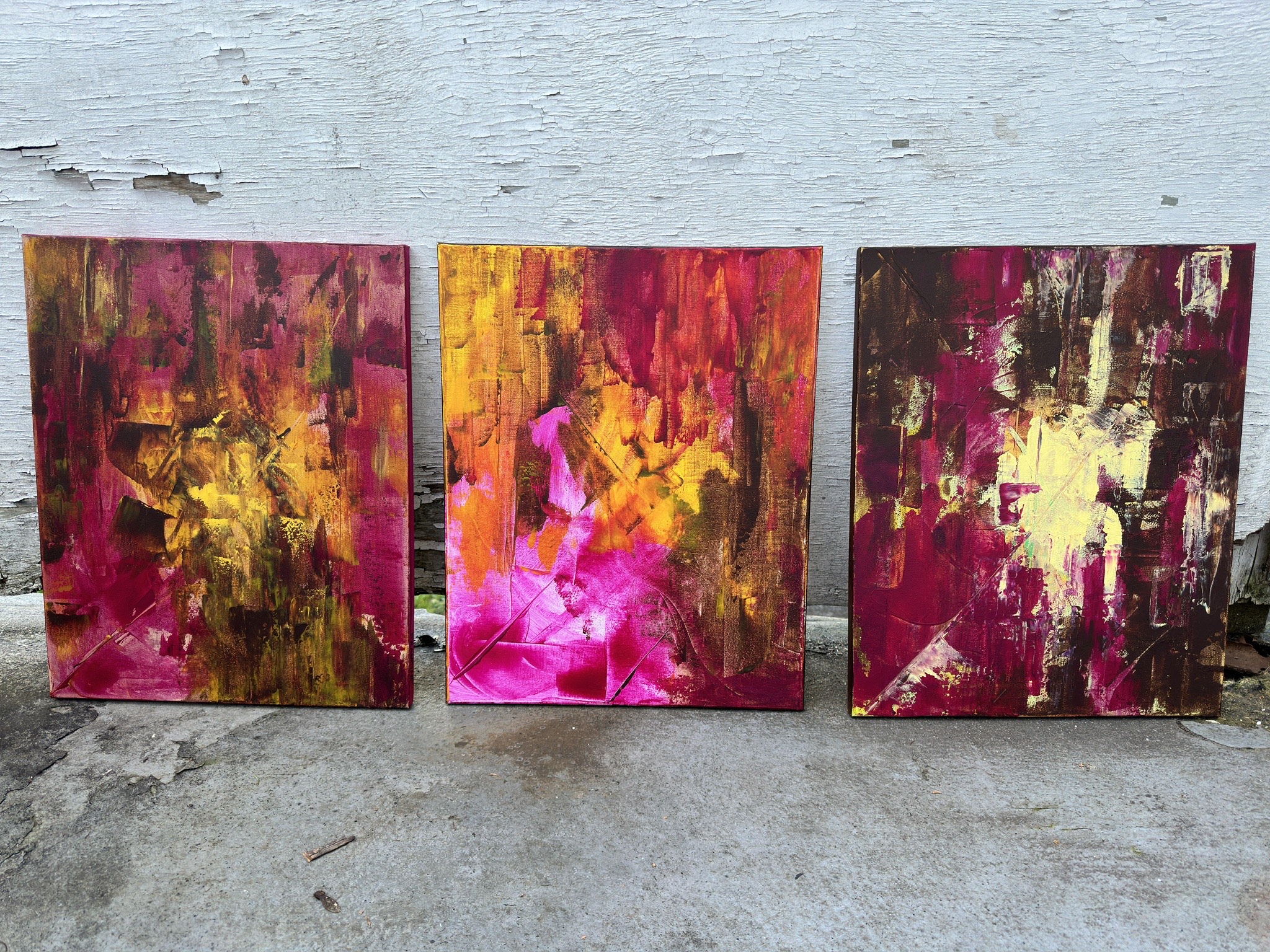 Fire Series, 16 x 20 acrylic on canvas